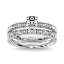 Diamond 1 Ct.Tw. Bridal Ring in 14K White Gold