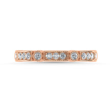 Diamond 1/4 Ct.Tw. Stack Band in 14K Rose Gold