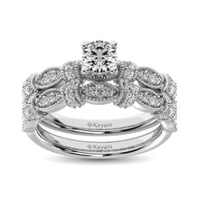 Diamond 1 Ct.Tw. Bridal Ring in 14K White Gold