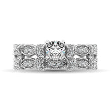 Diamond 1 Ct.Tw. Bridal Ring in 14K White Gold