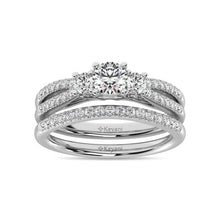 Diamond 1 Ct.Tw. Bridal Ring in 14K White Gold