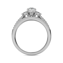 Diamond 1 Ct.Tw. Bridal Ring in 14K White Gold