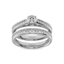 Diamond 1 Ct.Tw. Bridal Ring in 14K White Gold