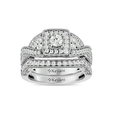 Diamond 1 Ct.Tw. Bridal Ring in 14K White Gold