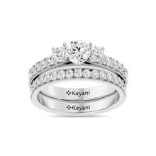 Diamond 1 Ct.Tw. Bridal Ring in 14K White Gold