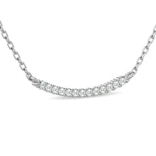 Diamond Round Cut Fashion Necklace 1/6 ct tw in 10K White Gold