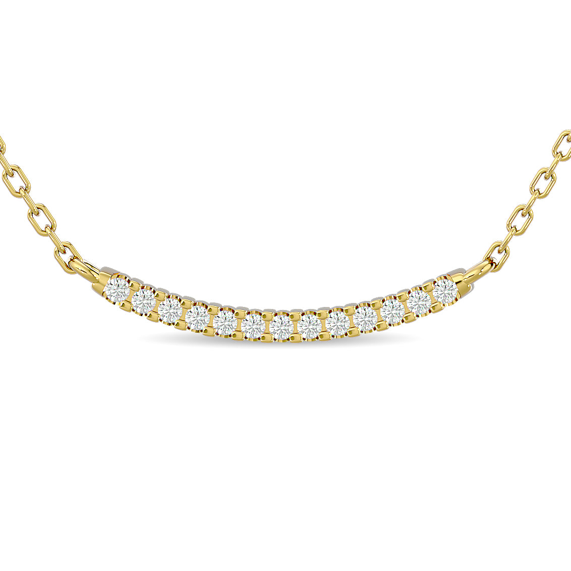 Diamond 1/6 ct tw Fashion Necklace  in 10K Yellow Gold