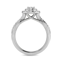 14KT White Gold 1Ct.Tw. Diamond keyani Bridal Ring