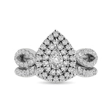 14KT White Gold 1Ct.Tw. Diamond keyani Bridal Ring