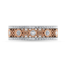 Diamond 1/2 Ct.Tw. Fashion Band in 14K Two Tone