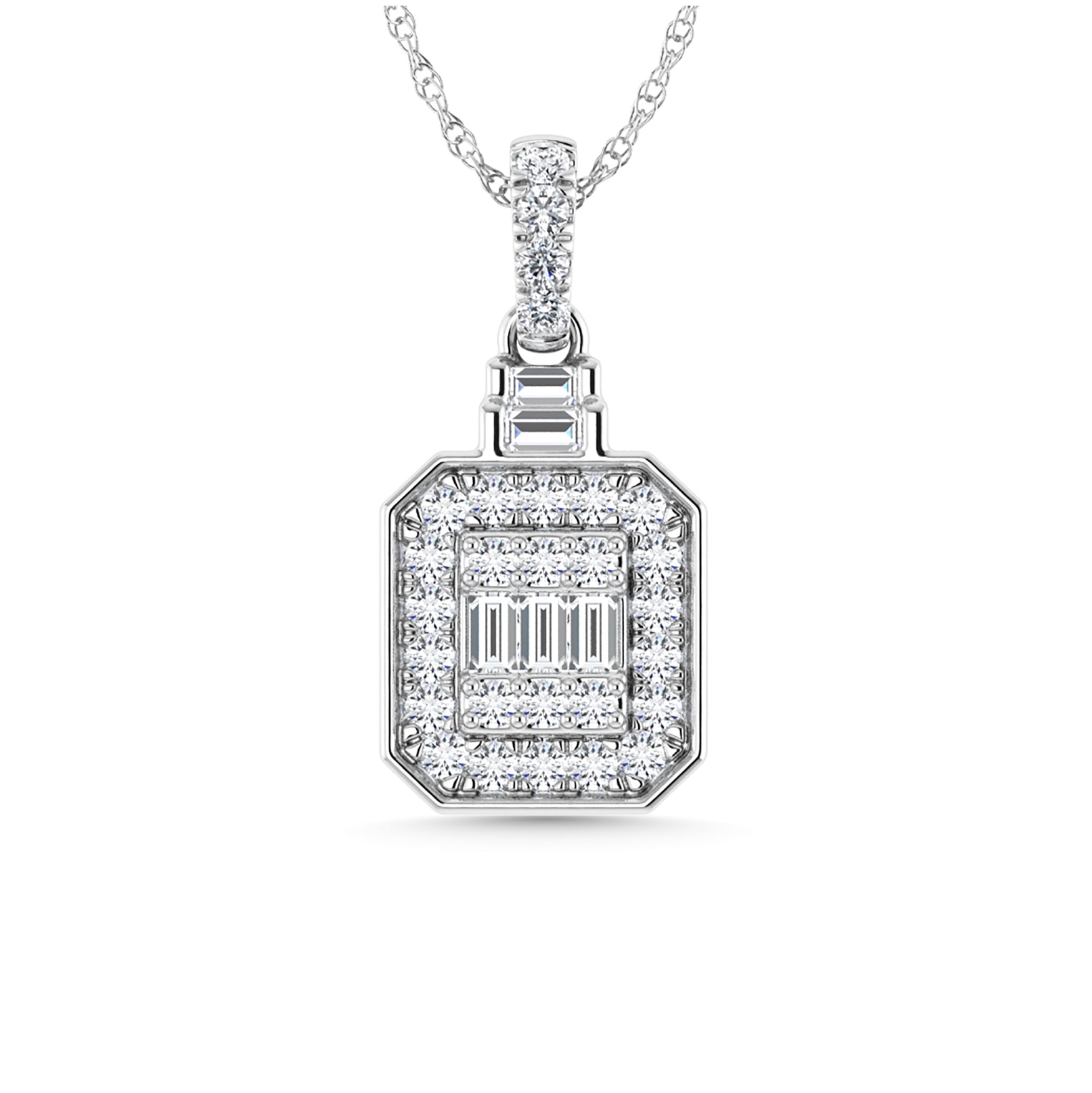 Diamond 1/3 Ct.Tw. Fashion Pendant in 14K White Gold