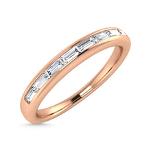 Diamond 1/4 Ct.Tw. Baguette Cut Anniversary Band in 14K Rose Gold