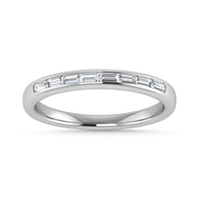 Diamond 1/4 Ct.Tw. Baguette Cut Anniversary Band in 14K White Gold