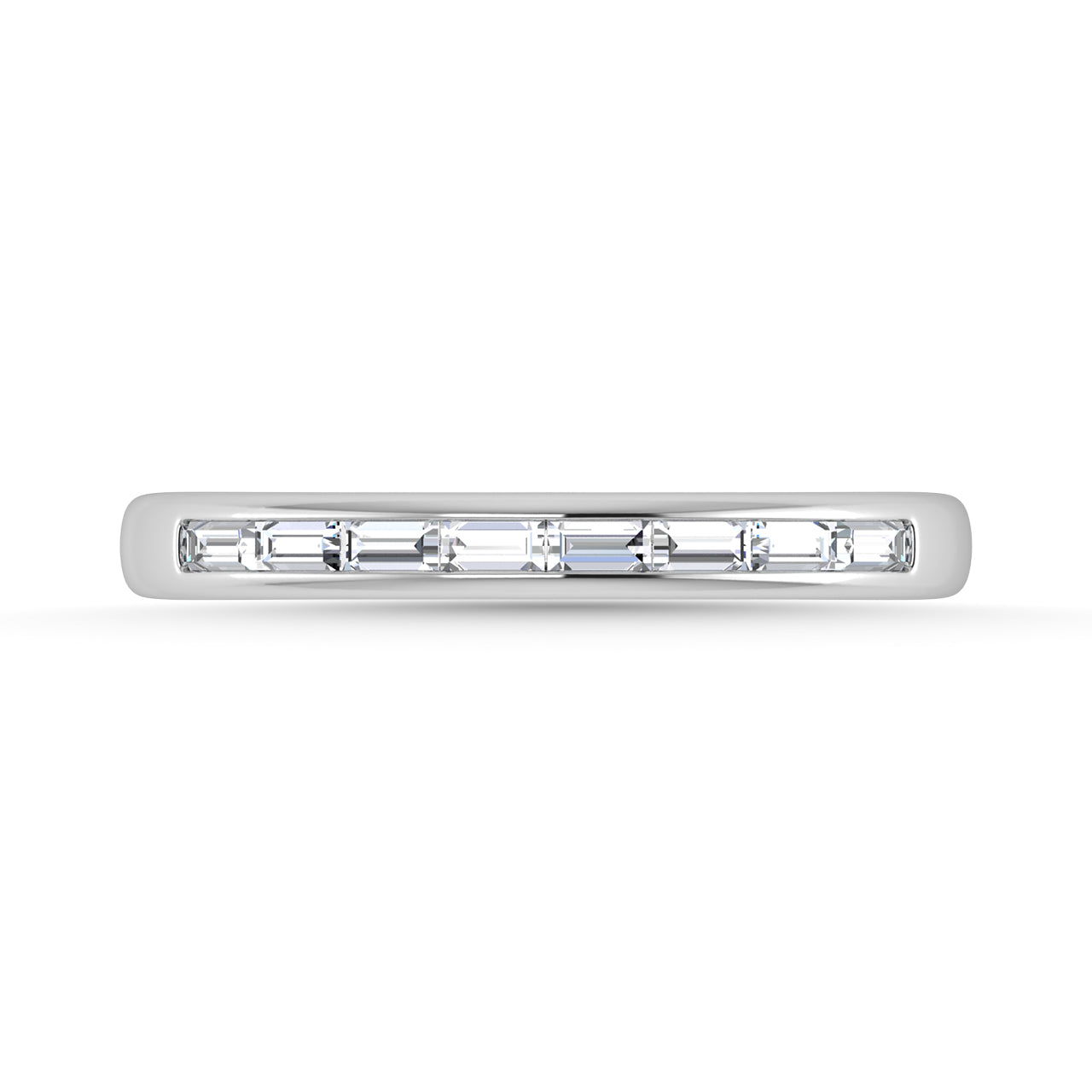 Diamond 1/4 Ct.Tw. Baguette Cut Anniversary Band in 14K White Gold