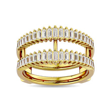 Diamond Guard Ring 5/8 ct tw in 14K Yellow Gold