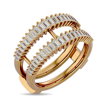 Diamond Guard Ring 5/8 ct tw in 14K Yellow Gold