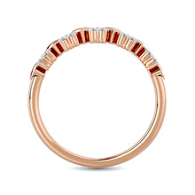 Diamond 1/10 ct tw Heart Stackable Ring in 10K Rose Gold
