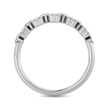 Diamond 1/10 ct tw Heart Stackable Ring in 10K White Gold