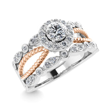 14K White Gold 3/4 Ct.Tw. Diamond Engagement Ring