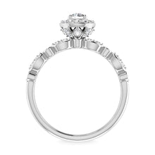 14K White Gold 3/4 Ct.Tw. Diamond Engagement Ring