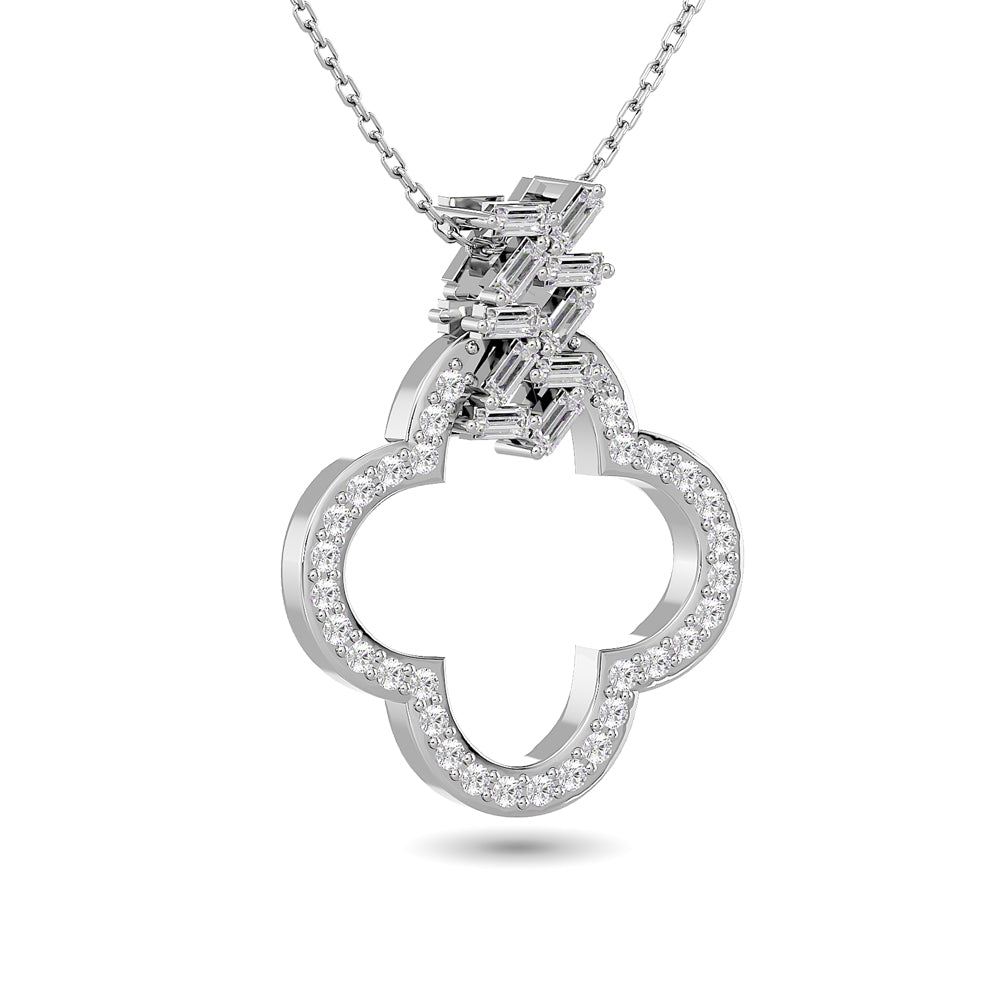 Diamond 1/4 Ct.Tw. Fashion Pendant in 10K White Gold