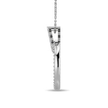 Diamond 1/4 Ct.Tw. Open Circle Fashion Pendant in 10K White Gold