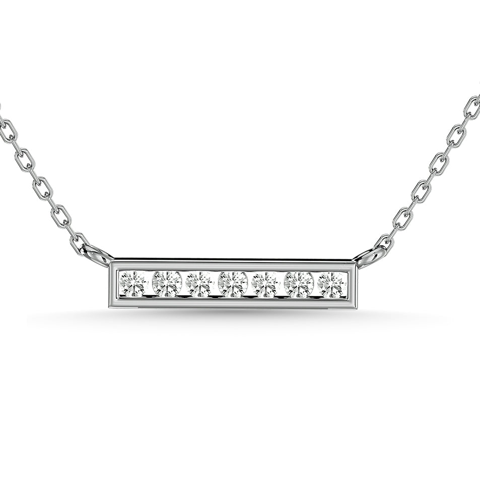 Diamond 1/4 Ct.Tw. Om Pendant in 10K White Gold
