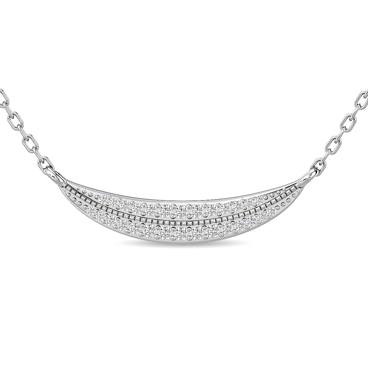 Diamond 1/4 Ct.Tw. Fashion Necklace in 10K White Gold