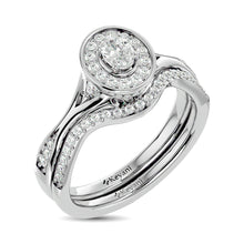 Diamond 1/2 Ct.Tw. Oval Cut Bridal Ring in 14K White Gold