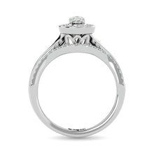 Diamond 1/2 Ct.Tw. Oval Cut Bridal Ring in 14K White Gold