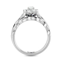 Diamond 1/2 Ct.Tw. Pear Cut Bridal Ring in 14K White Gold