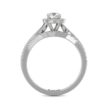 Diamond 5/8 Ct.Tw. Round Cut Bridal Ring in 14K White Gold