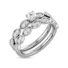 Diamond 1/2 Ct.Tw. Round Cut Bridal Ring in 14K White Gold