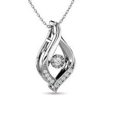 Diamond Slide Pendant 1/10 ct tw in 10K White Gold