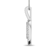 Diamond 5/8 Ct.Tw. Round and Baguette Fashion Pendant in 14K White Gold