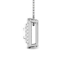 Diamond 1/4 Ct.Tw. Round and Baguette Fashion Pendant in 10K White Gold