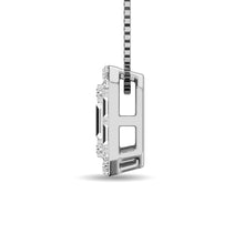 Diamond 1/4 Ct.Tw. Round and Baguette Fashion Pendant in 14K White Gold