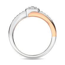 Diamond 1/6 ct tw Promise Ring  in 10K Rose and White Gold
