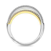 Diamond 1 ct tw Fashion Ring in 14K Three Tone Gold