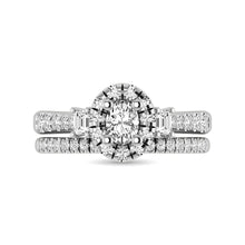 14KT White Gold 1Ct.Tw. Diamond keyani Bridal Ring