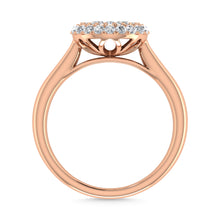 Diamond 1/2 Ct.Tw. Cluster Fashion Ring in 14K Two Tone