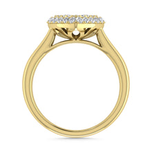 Diamond 1/2 Ct.Tw. Cluster Fashion Ring in 14K Two Tone Gold