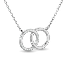 10KT WHITE GOLD 1/6CT TW DIAMOND NECKPIECE