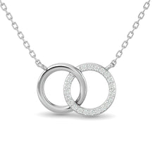 10KT WHITE GOLD 1/6CT TW DIAMOND NECKPIECE