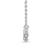 10KT WHITE GOLD 1/8CT TW DIAMOND NECKPIECE