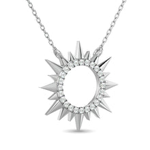 10KT WHITE GOLD 1/8CT TW DIAMOND NECKPIECE