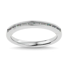 Diamond 1/2 ct tw Channel Set Straight Baguette Ladies Band in 14K White Gold