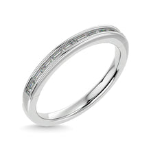 Diamond 1/2 ct tw Channel Set Straight Baguette Ladies Band in 14K White Gold