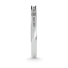 Diamond 1/2 ct tw Channel Set Straight Baguette Ladies Band in 14K White Gold
