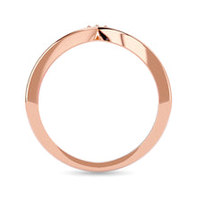 Diamond 1/6 ct tw Chevron Band in 10K Rose Gold